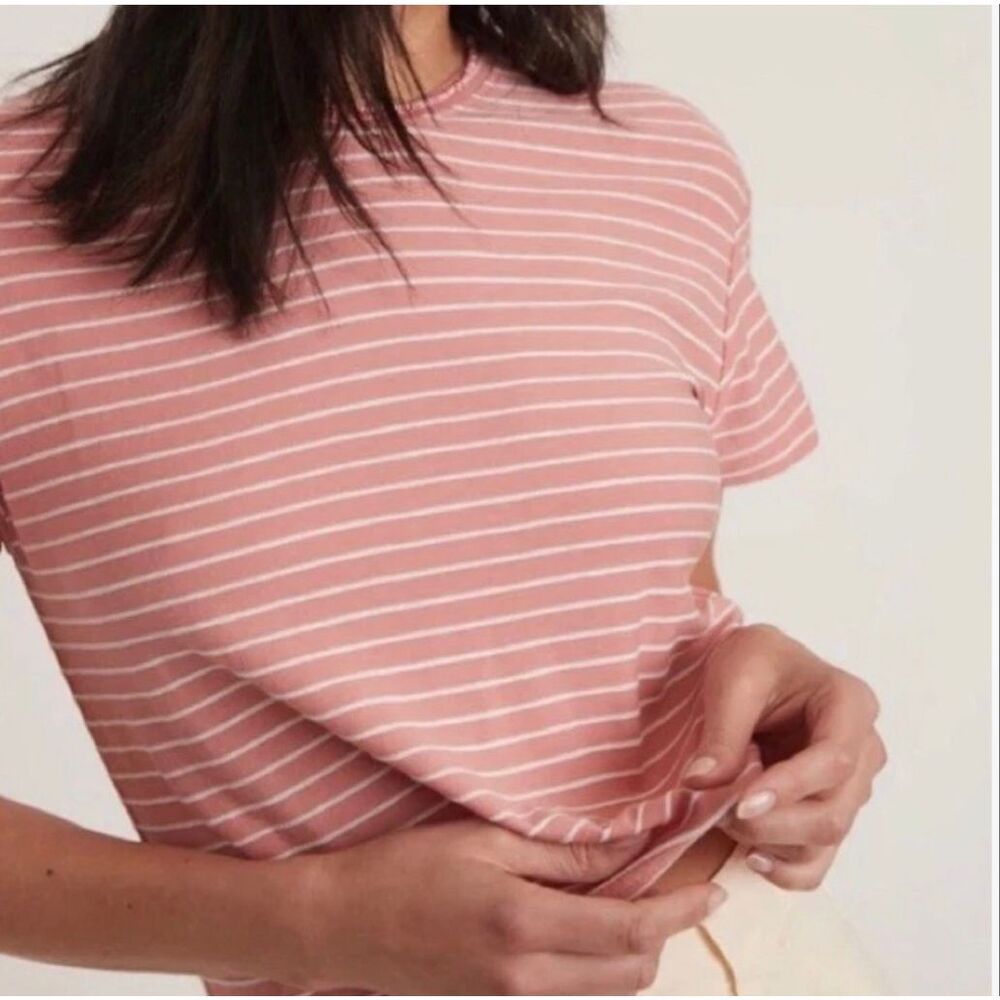Marine Layer Lydia Stripe Top | Pink in Small